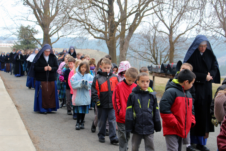 Our Lady of Lourdes procession